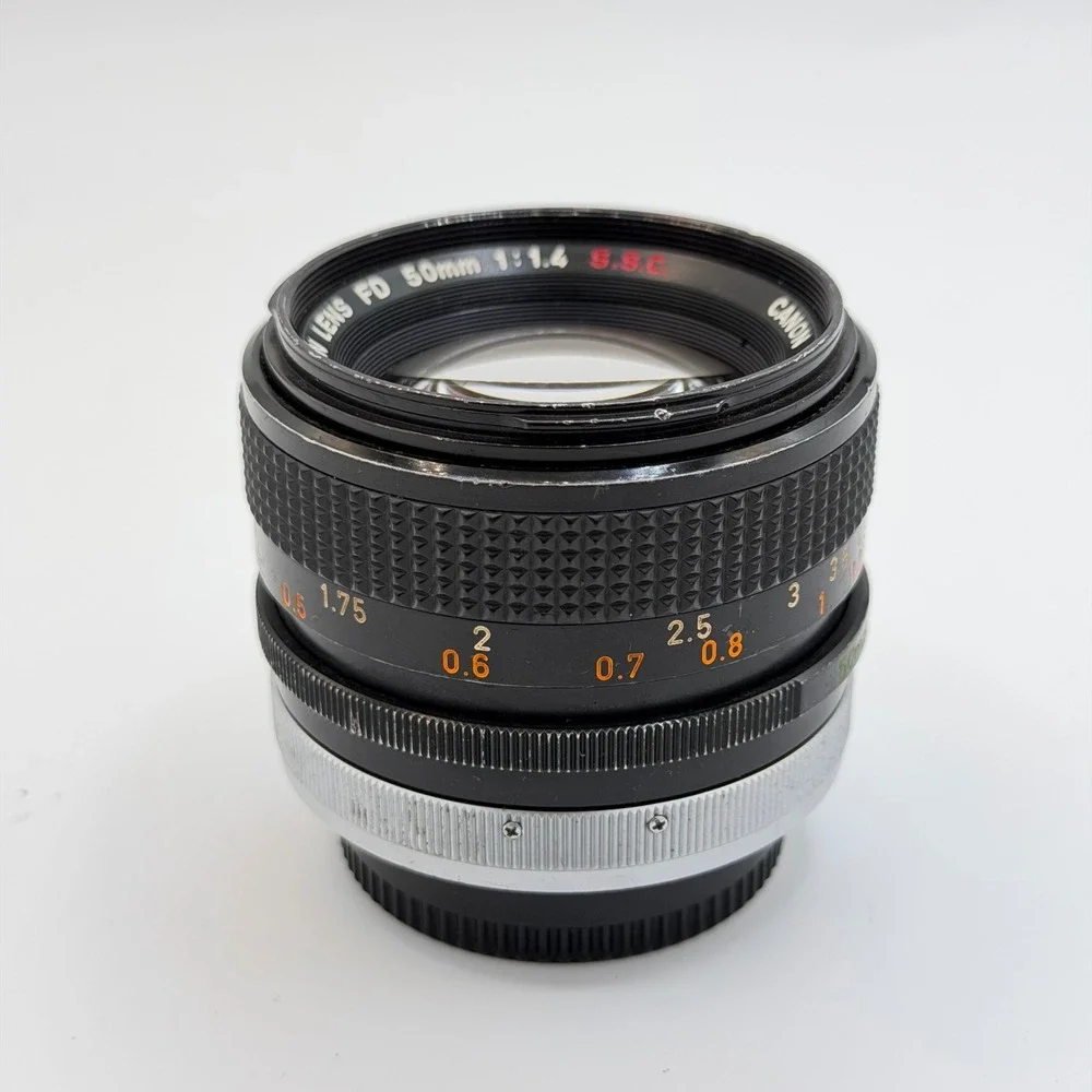 Canon FD 50mm f1.4 SSC Prime Lens Manual Focus SLR Breech Lock Made in Japan